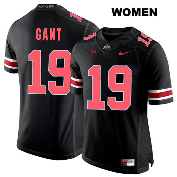 Ohio State Buckeyes Women's Dallas Gant #19 Red Number Black Authentic Nike College NCAA Stitched Football Jersey RQ19C36UA